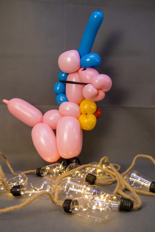 animation de sculpture de ballons licorne
